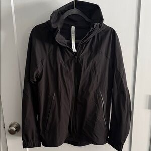 Women’s Lululemon Black Hooded Rain Jacket